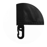 Zwarte clips (boven en onder)