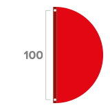 Elke 100 cm