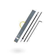 With pole and carry bag
