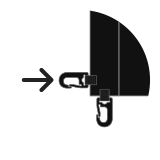 Extra clip zwart