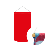 Wooden stick (100 cm) on top and bottom with hanging cord