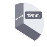 19 mm (pre-drill)(b)