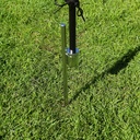 Ground spike for aluminium poles