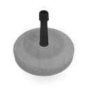 Concrete base + adapter