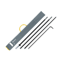 Beachflag pole fiberglass square - medium