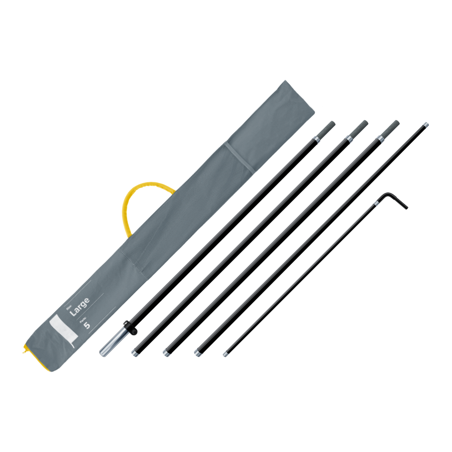 Beachflag pole fiberglass square - large