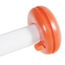 Set vlaggenstok aluminium (stok + oranje dop + muurhouder)