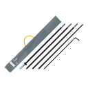 Beachflag stok square fiberglass - large (nieuw)